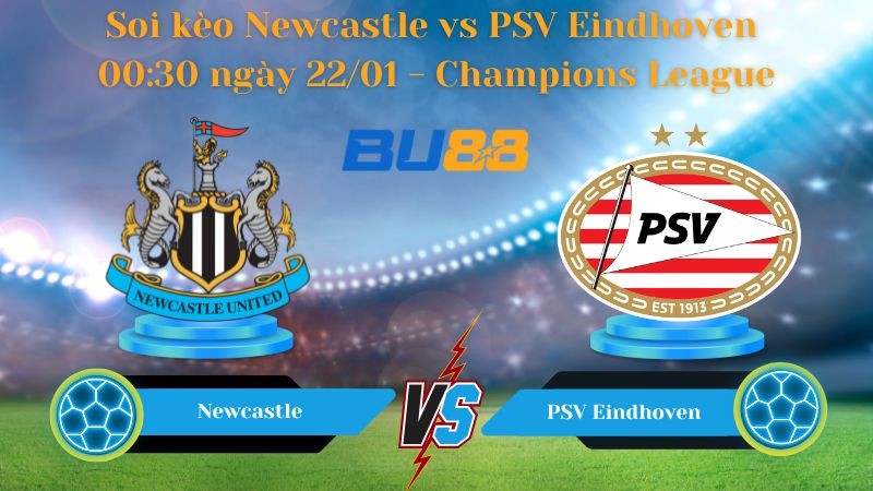 BU88 Nhận định bóng đá Newcastle vs PSV Eindhoven 00:30 ngày 22/01 - Champions League